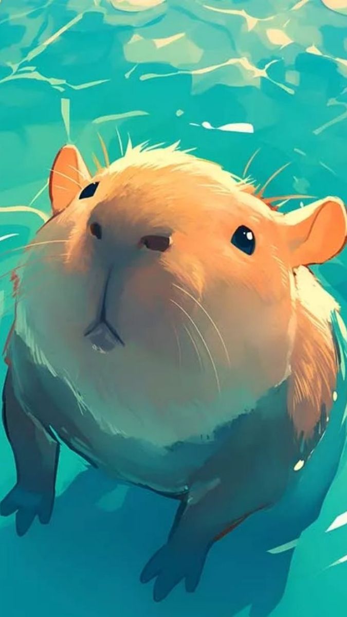 Hình nền Capybara độc đáo