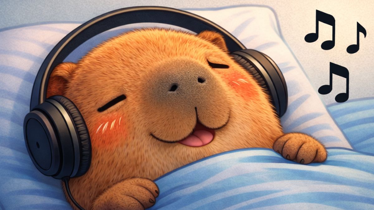 Hình nền Capybara ngủ ngon