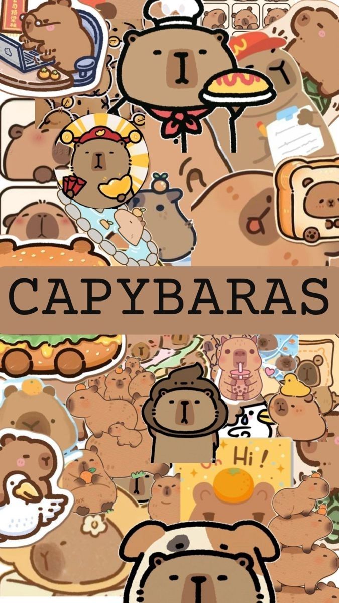 Hình nền Capybara may mắn