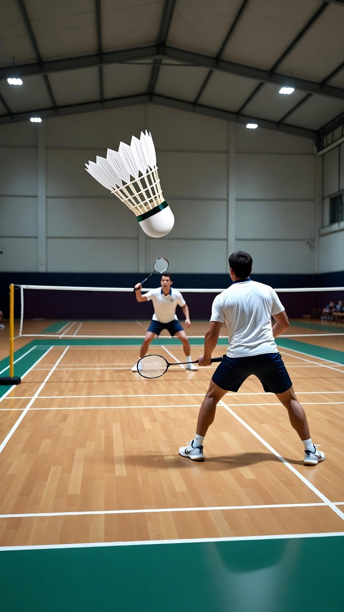 Hình nền cầu lông đôi