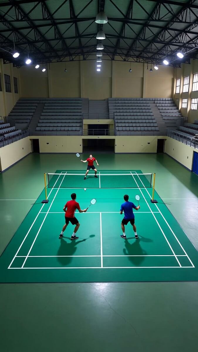 Hình nền cầu lông 3D có chiều sâu