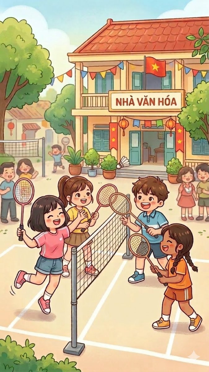 Hình nền cầu lông - Chơi tại nhà văn hóa