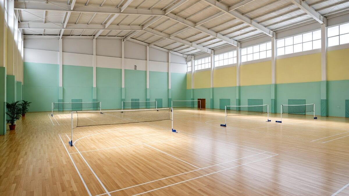 Hình nền cầu lông - Sân rộng rãi phong cách cute