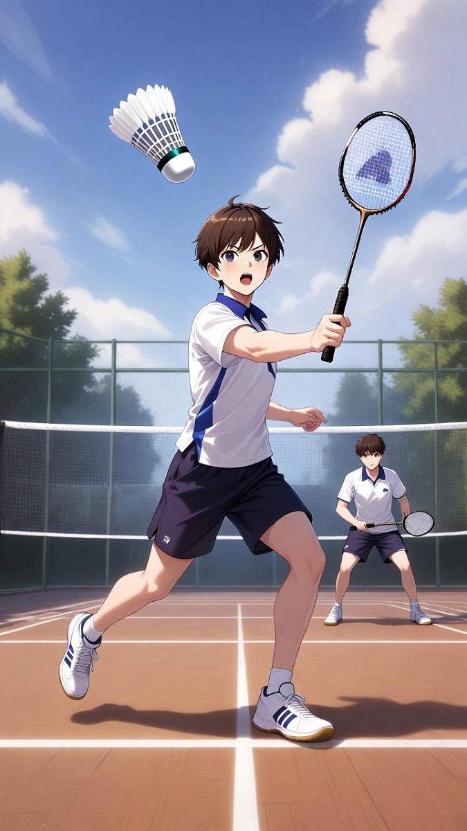 Ảnh nền cầu lông phong cách anime ấn tượng