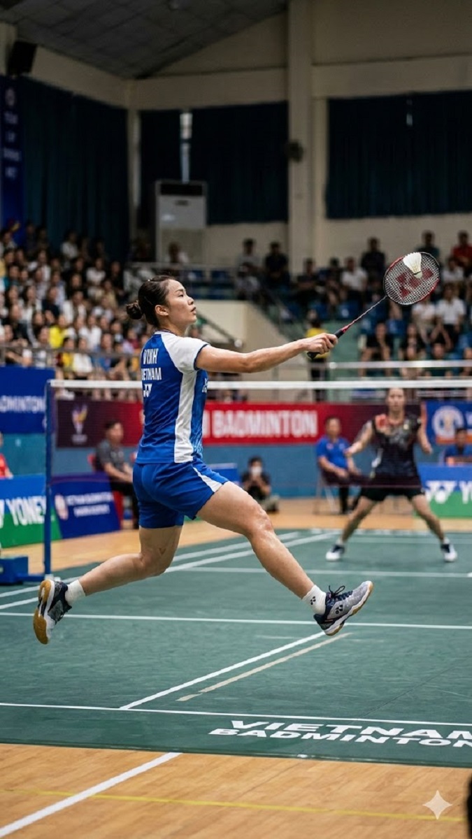 Hình nền cầu lông 4K vận động viên cầu lông