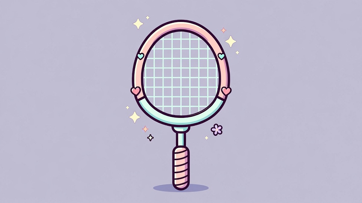 Hình nền cầu lông - Chiếc vợt dễ thương