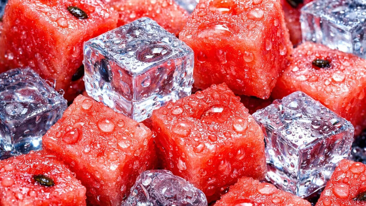 Hình nền quả dưa hấu cute giải nhiệt mùa hè