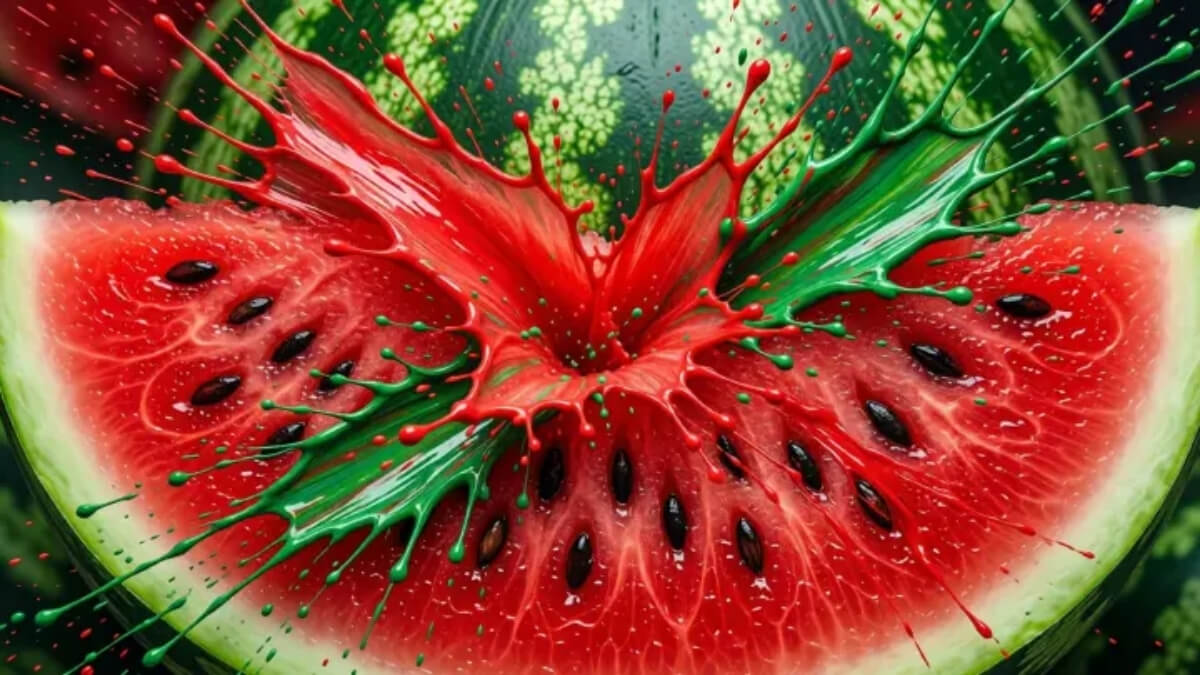 Hình nền quả dưa hấu cute độc đáo