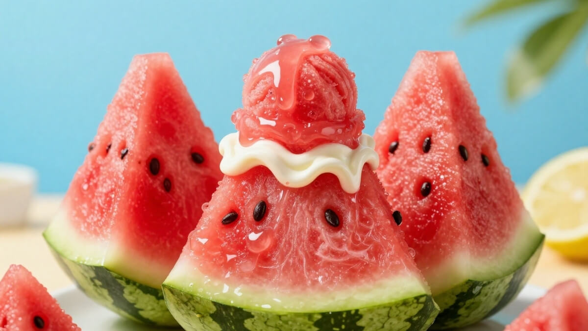 Hình nền quả dưa hấu cute thơm ngon