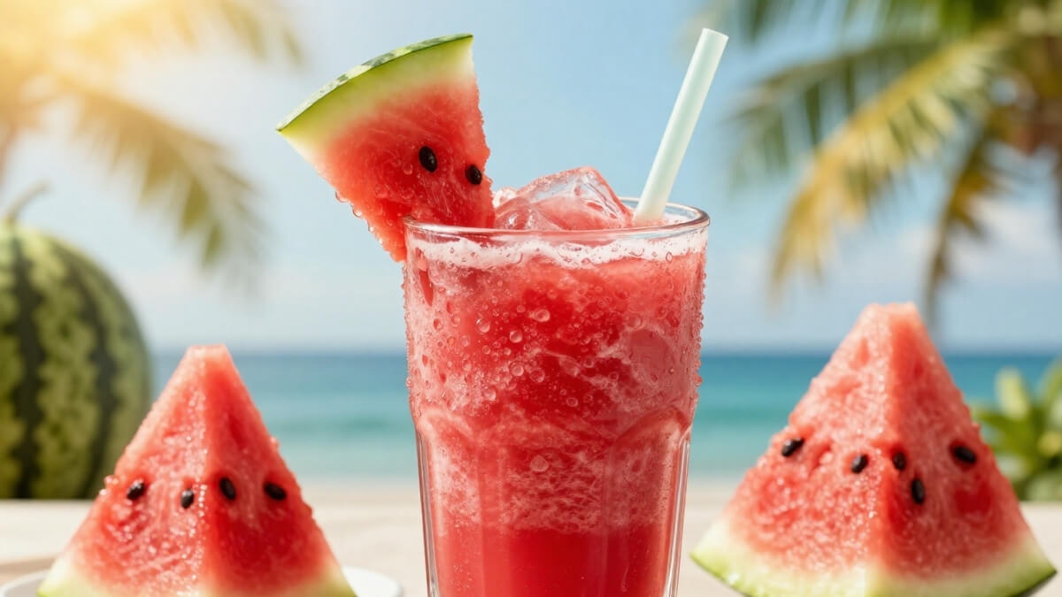 Hình nền quả dưa hấu cute ngọt ngào