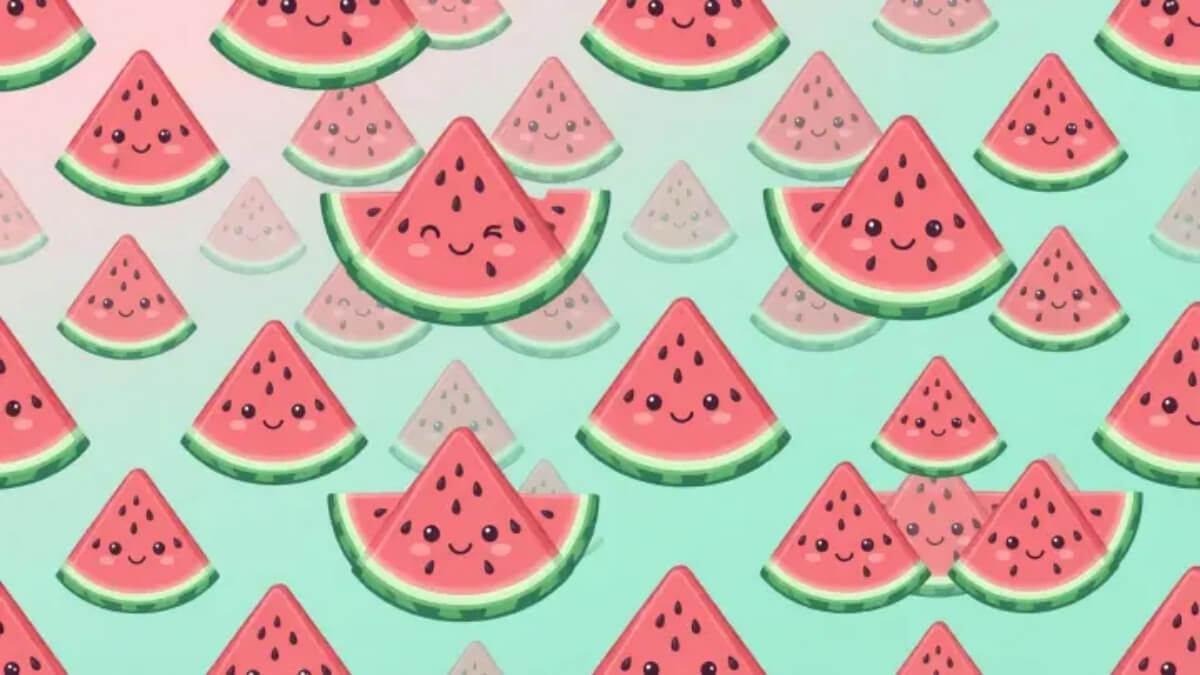 Hình nền quả dưa hấu cute pattern