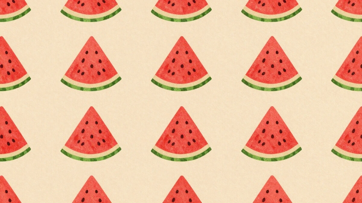 Hình nền quả dưa hấu cute pattern giải nhiệt