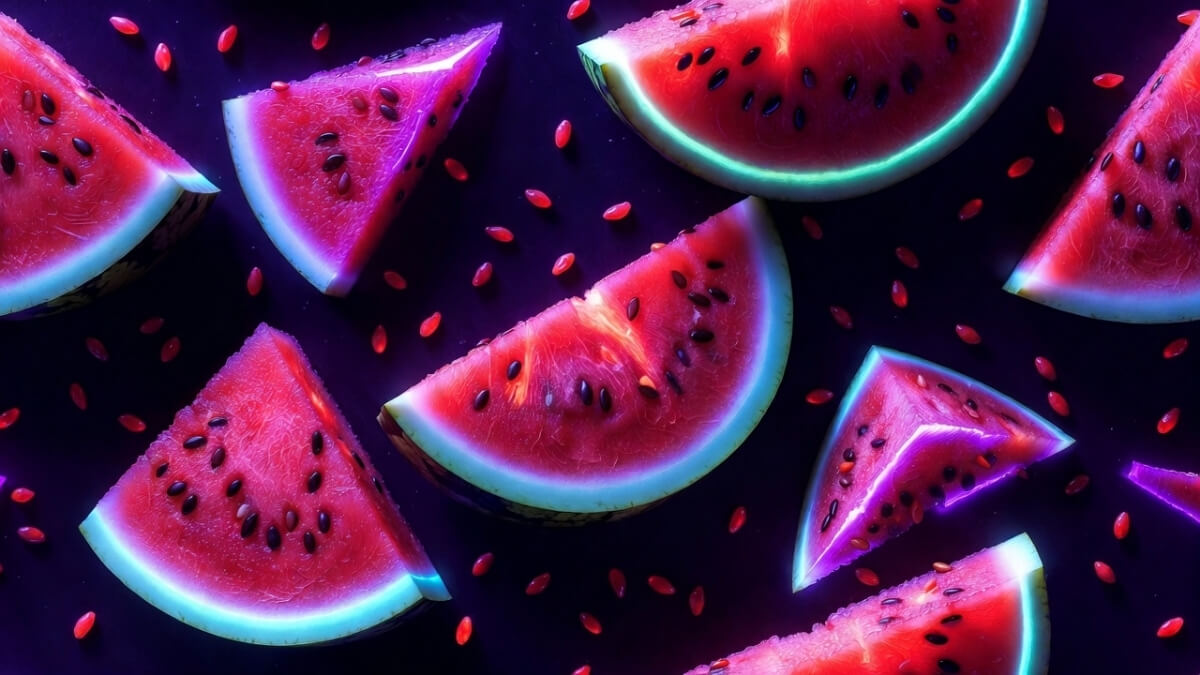 Hình nền quả dưa hấu cute pattern ngầu