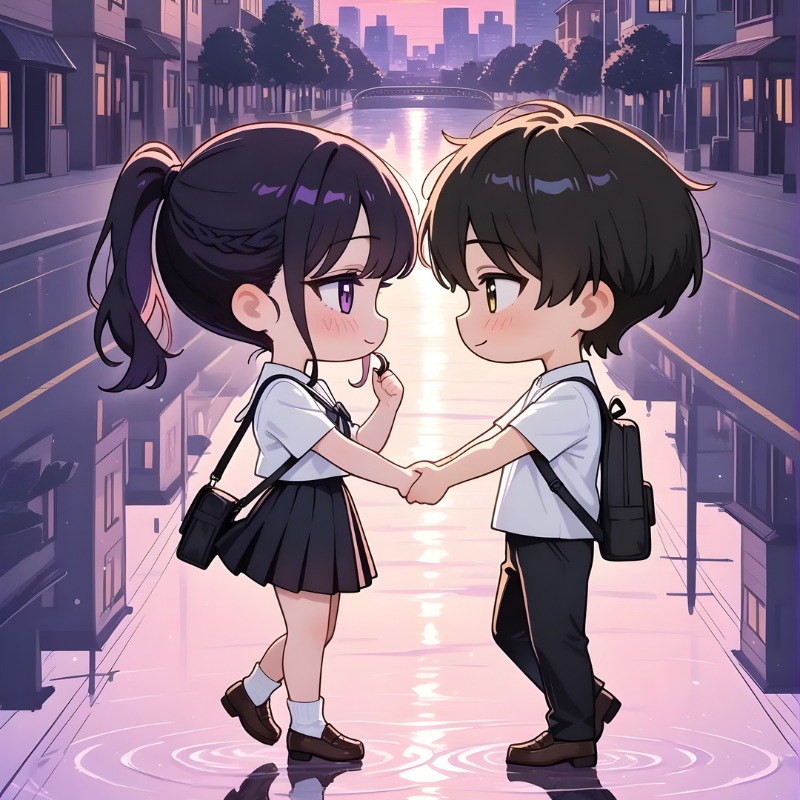Hình nền tím cho cặp đôi dễ thương