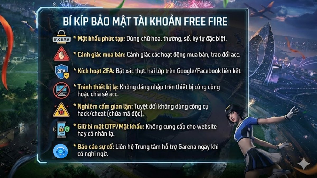 Bảo mật acc Free Fire
