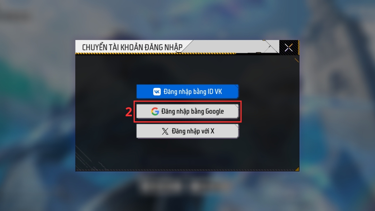 Cách tạo acc Free Fire bằng tài khoản Google bước 2