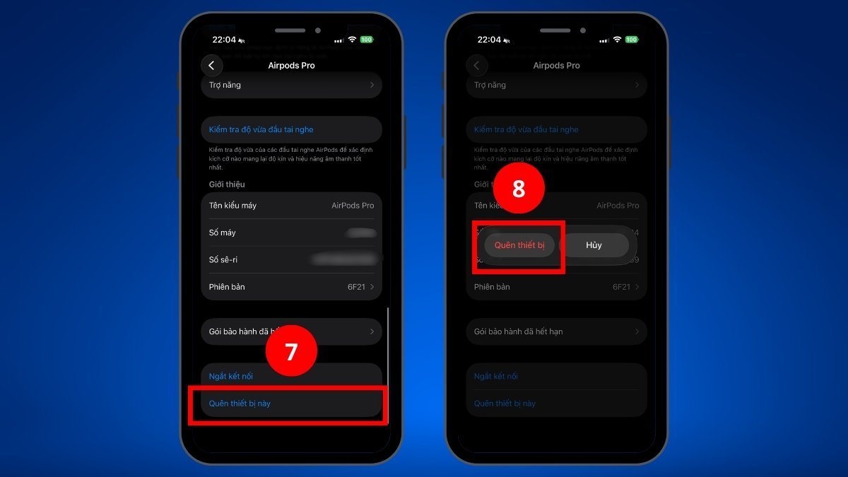 Khắc phục lỗi AirPods bị rè - Reset lại AirPods bước 3