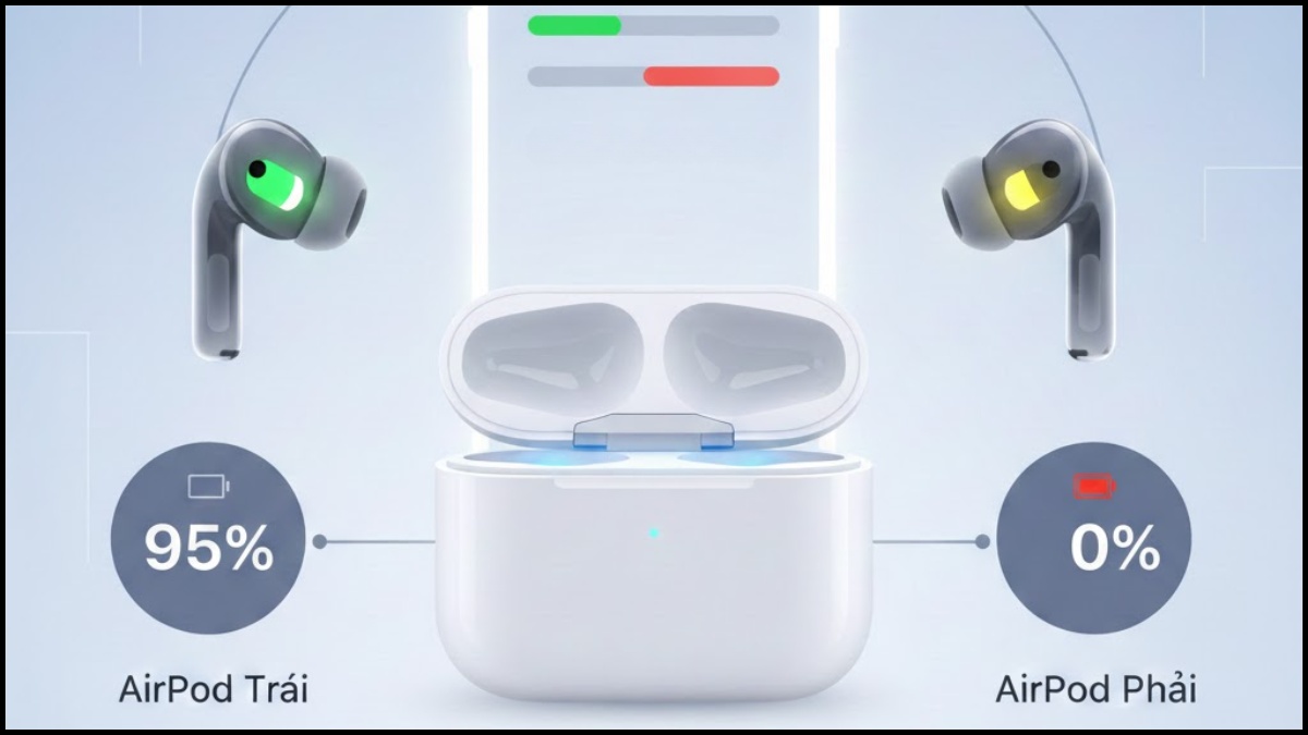 Lưu ý khi sửa lỗi AirPods nghe được 1 bên