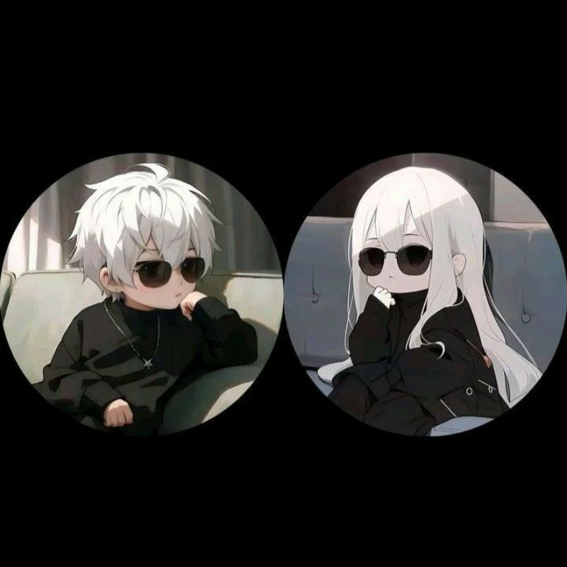 Ảnh đại diện TikTok cặp đôi chibi