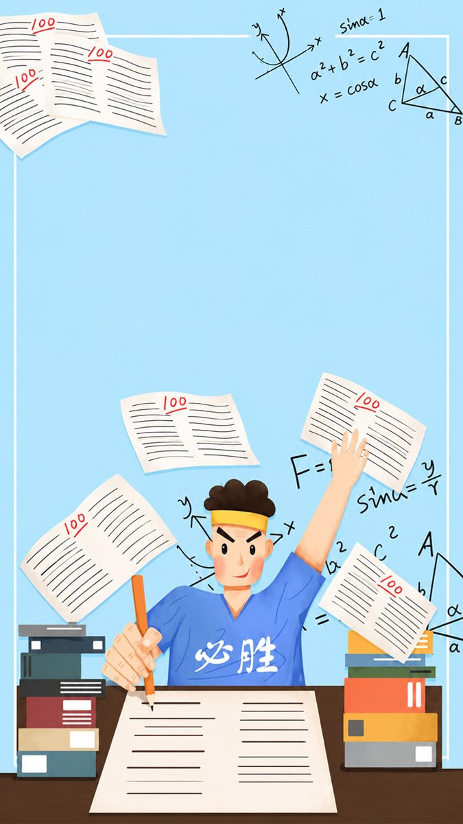 Ảnh động lực học tập 100 điểm