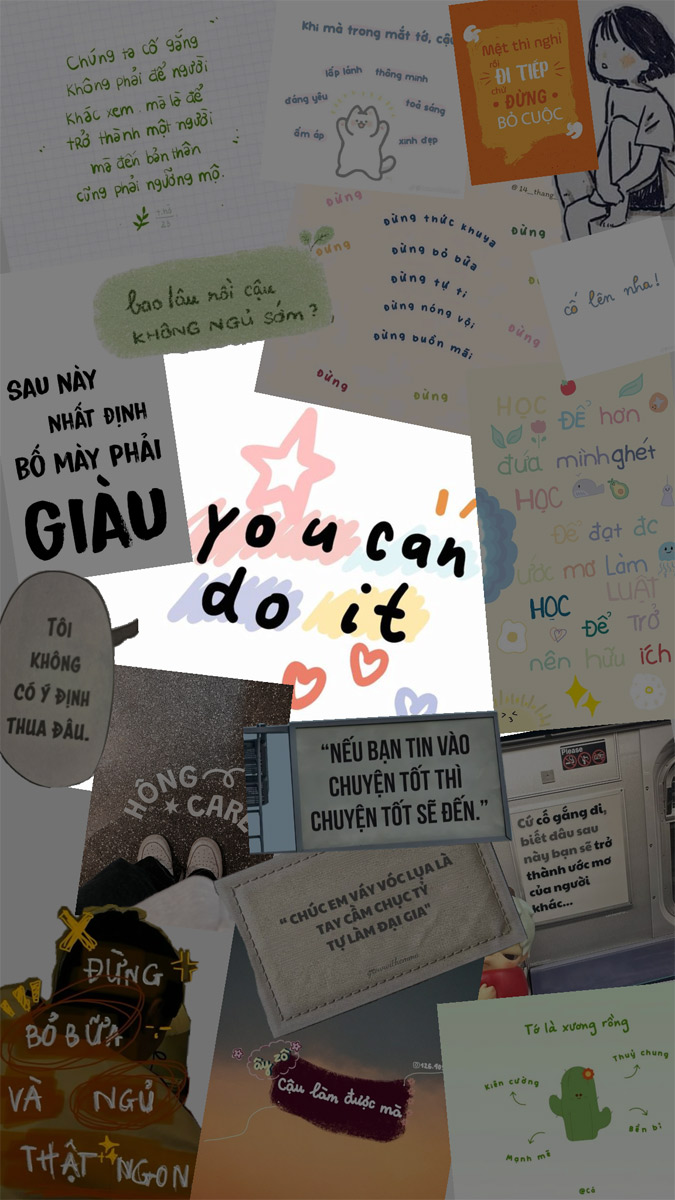 Ảnh động lực học tập You can do it