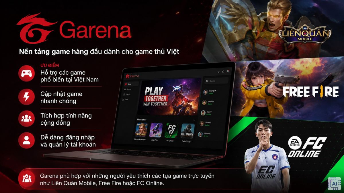 App chơi game miễn phí - Garena