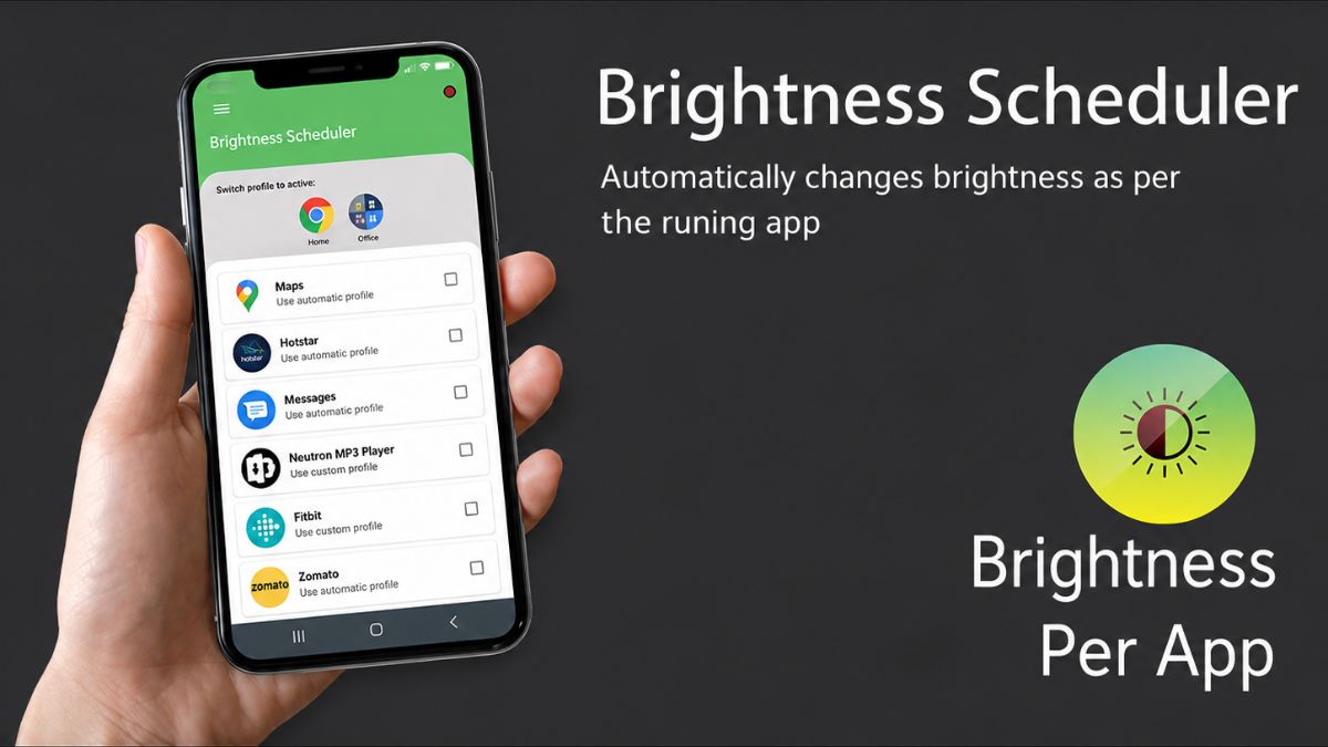 App tăng độ sáng màn hình điện thoại - Brightness Control per app