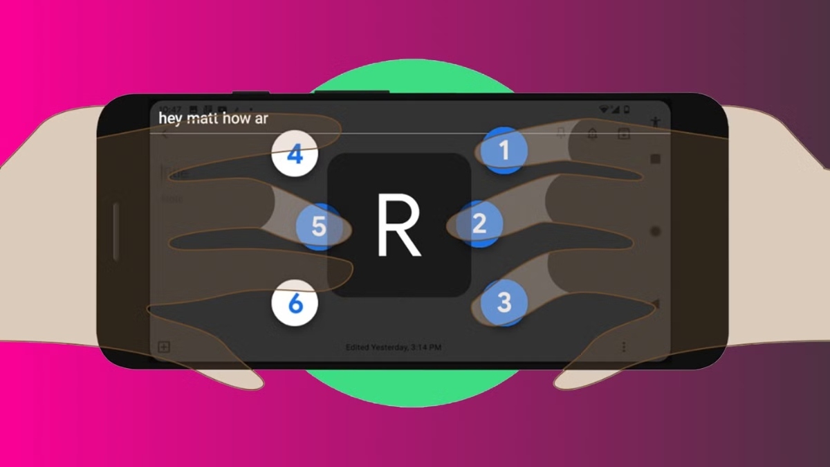 Bàn phím cho người khiếm thị - Bàn phím TalkBack Braille