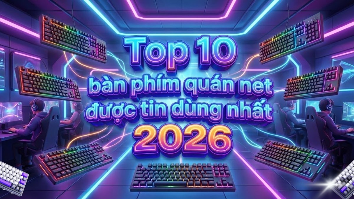 Top 10 bàn phím quán net bền bỉ, tối ưu chi phí