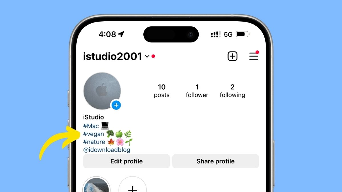 Cách viết Bio hay cho Instagram với hastag và biểu tượng cảm xúc