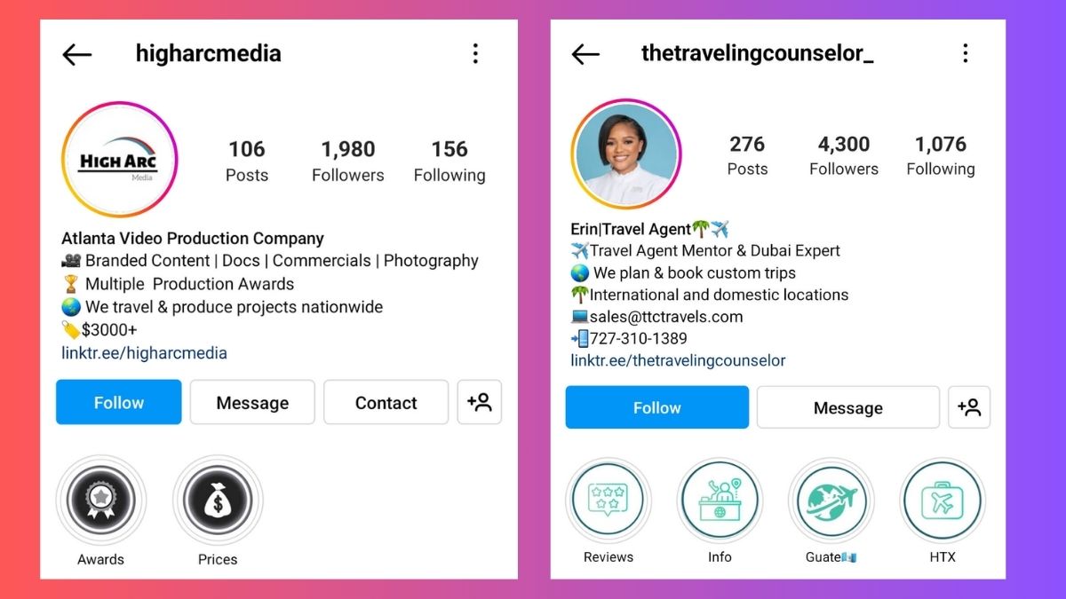 Cách viết Bio hay cho Instagram có gắn link website