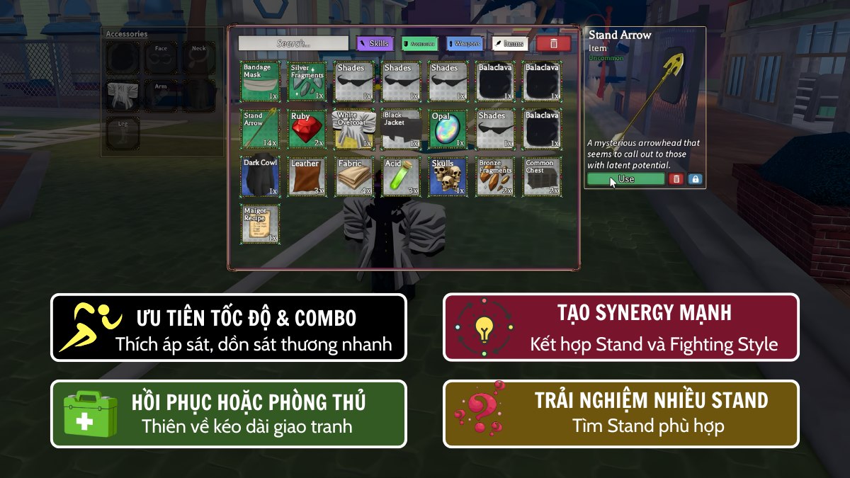 Kinh nghiệm lựa chọn Stand theo Bizarre Lineage Tier List