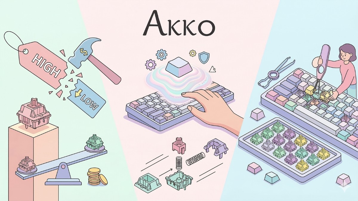 Các loại Switch bàn phím cơ - Akko