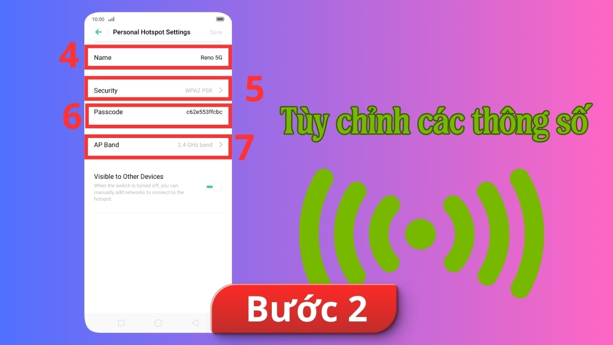 Cách chia sẻ 5G trên OPPO bước 2