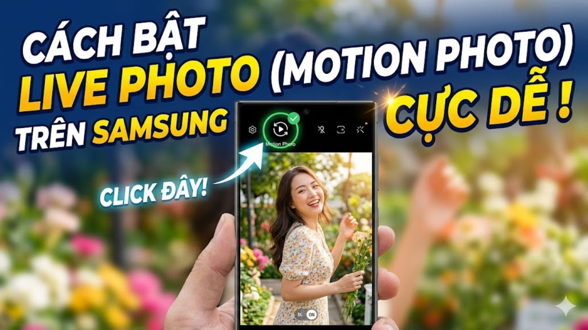 Cách bật Live Photo (Motion Photo) trên Samsung cực dễ