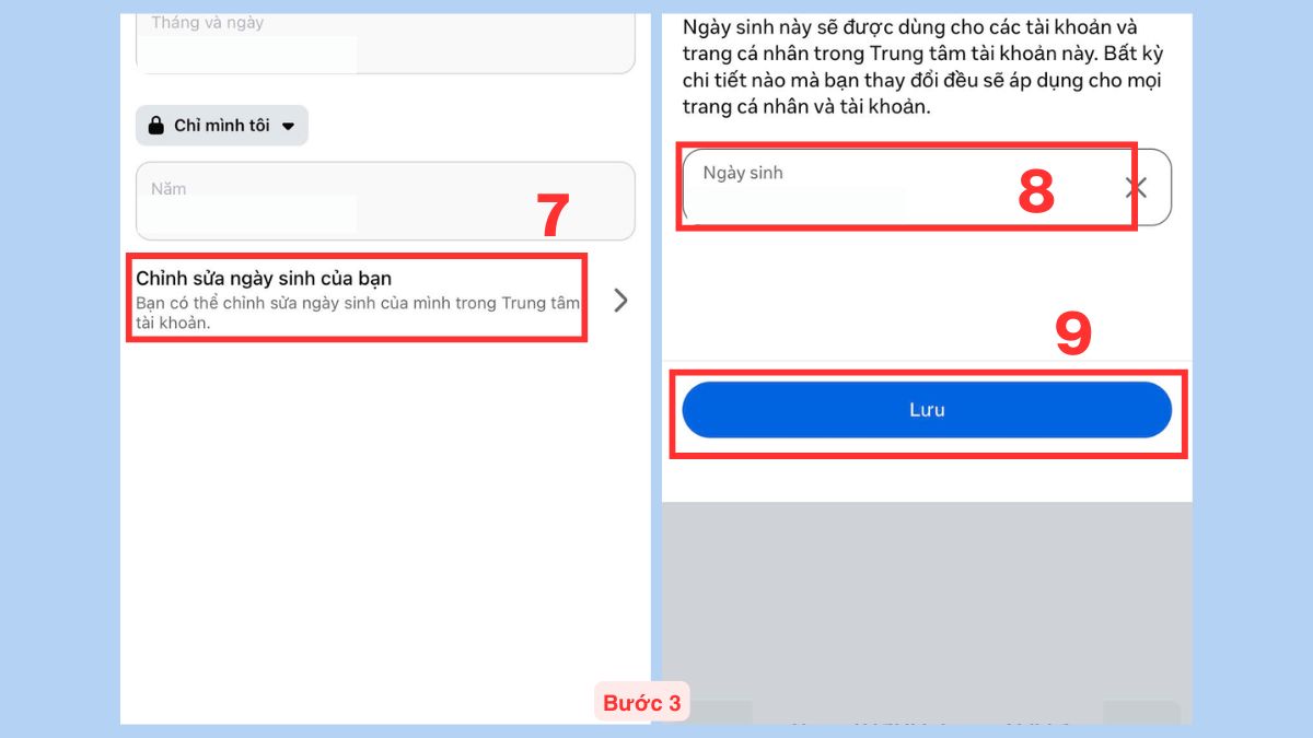 Cách bật theo dõi trên Facebook - Sửa lỗi không bật được nút bước 3
