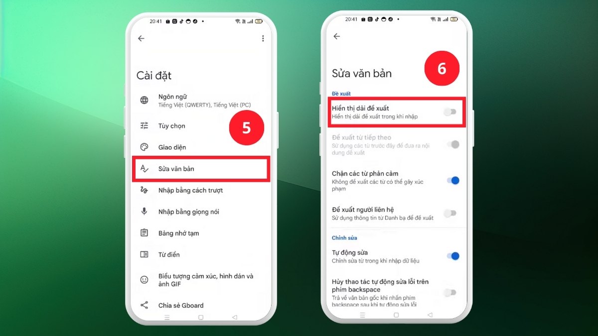 Tắt tiên đoán trên OPPO bước 3