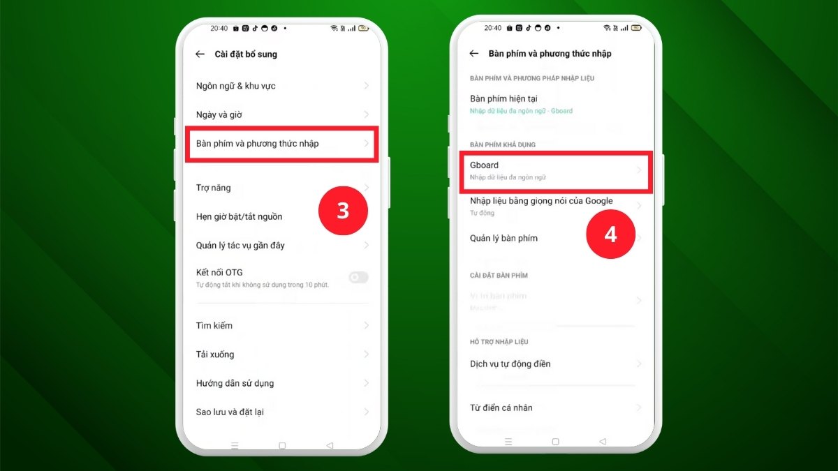 Bật tiên đoán trên OPPO bước 2
