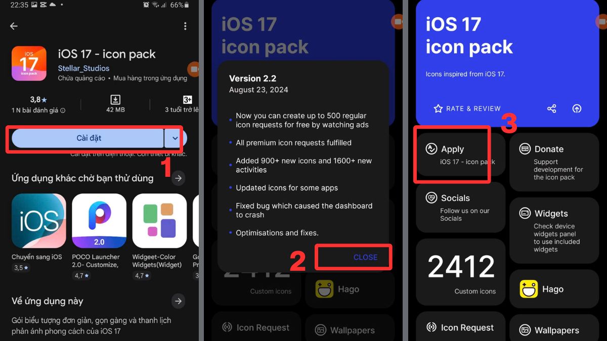 Cách đổi icon OPPO thành iPhone