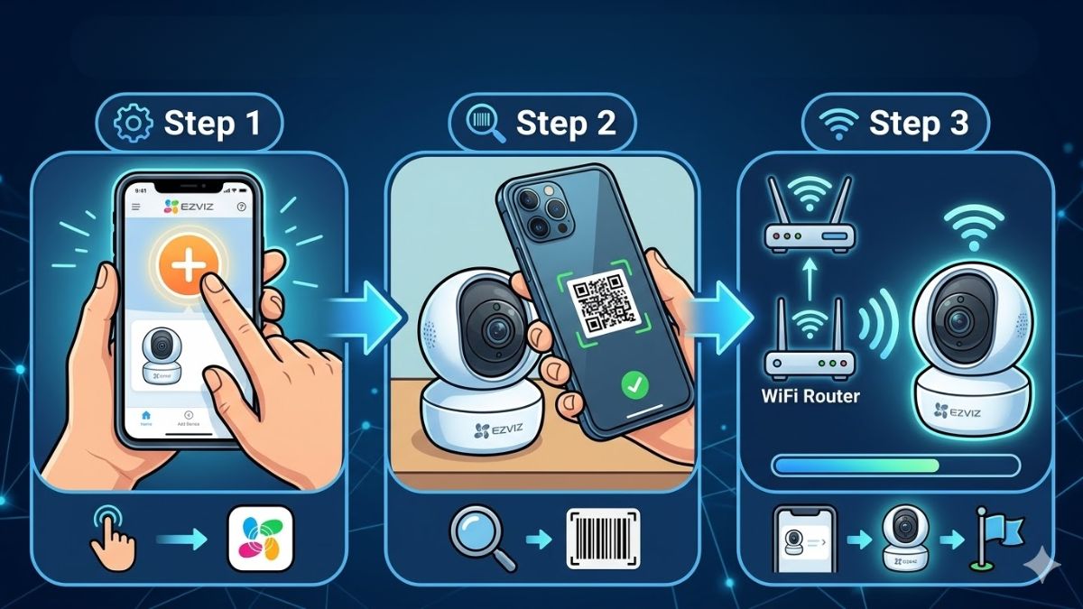 Cách cài Camera EZVIZ thứ 2 trên 1 điện thoại