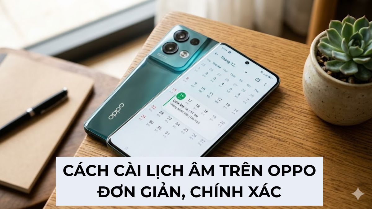Cách cài lịch âm trên Oppo đơn giản, chính xác