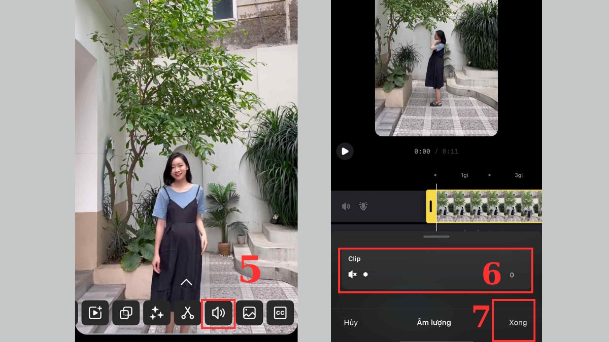 Cách chèn nhạc vào Instagram Reels từ thư viện có sẵn bước 5, 6, 7