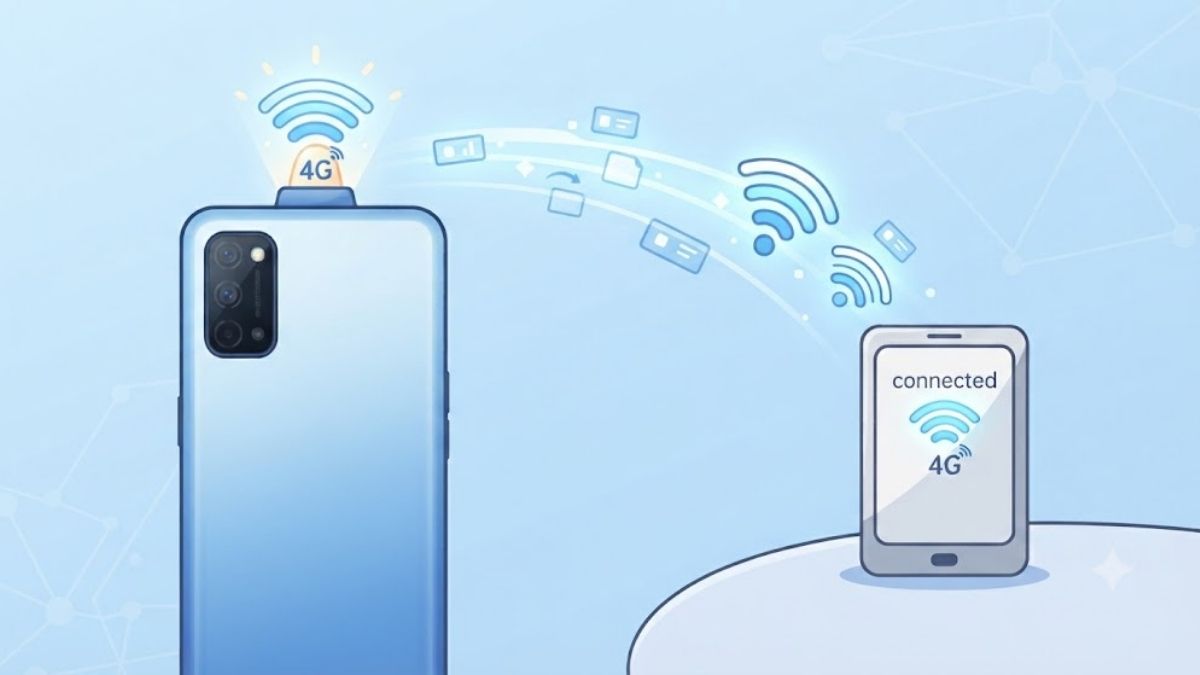 Cách chia sẻ 4G trên OPPO giúp phát mạng cho thiết bị khác