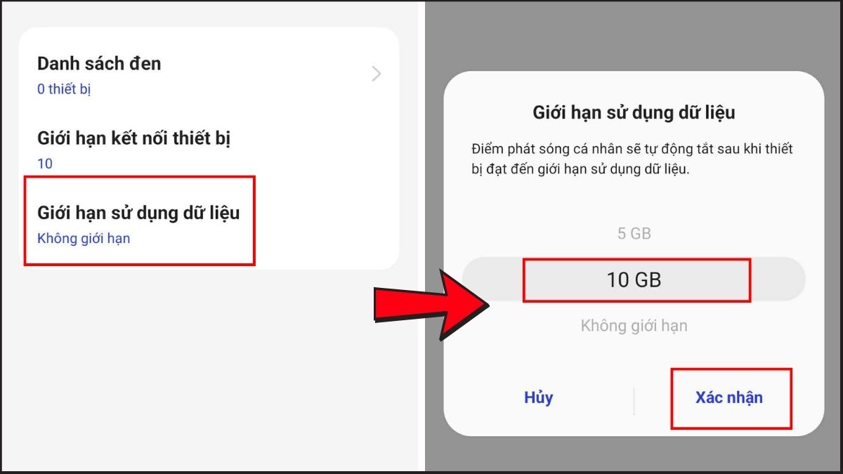Cách chia sẻ 4G trên OPPO - Quản lý thiết bị và dung lượng bước 4