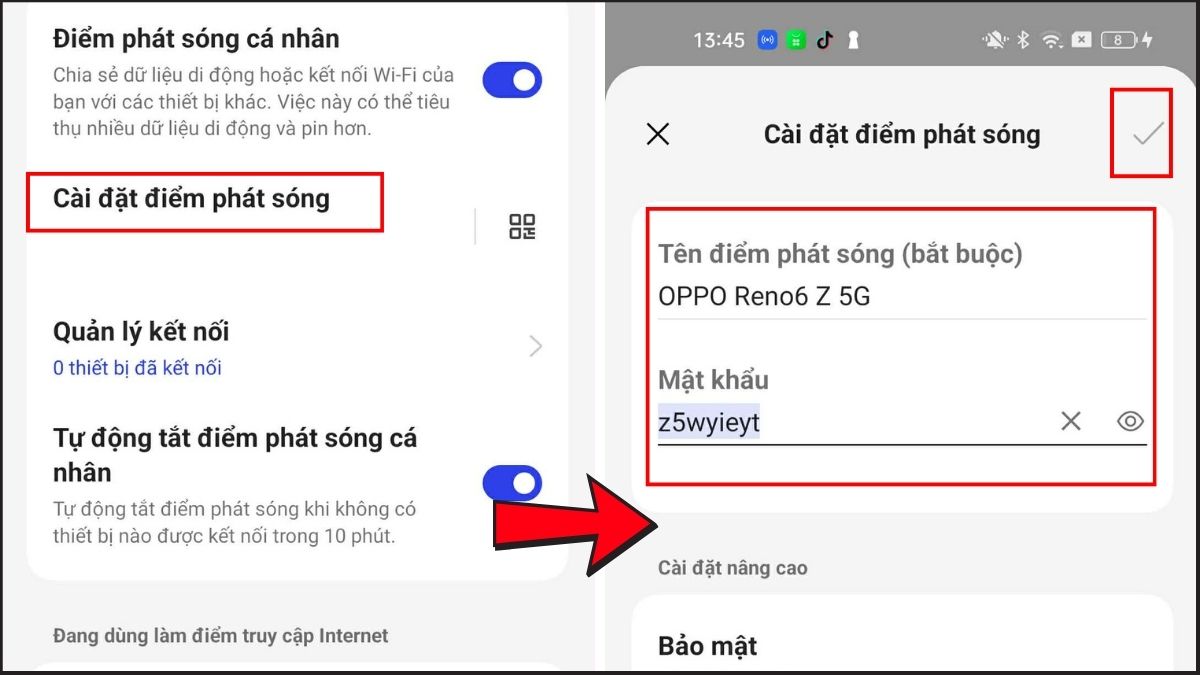 Cách chia sẻ 4G trên OPPO bằng cách bật Điểm truy cập cá nhân bước 3