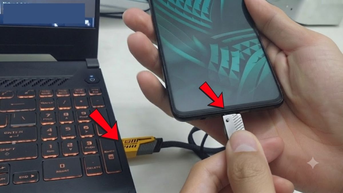 Cách chia sẻ 4G trên OPPO qua cáp USB bước 1