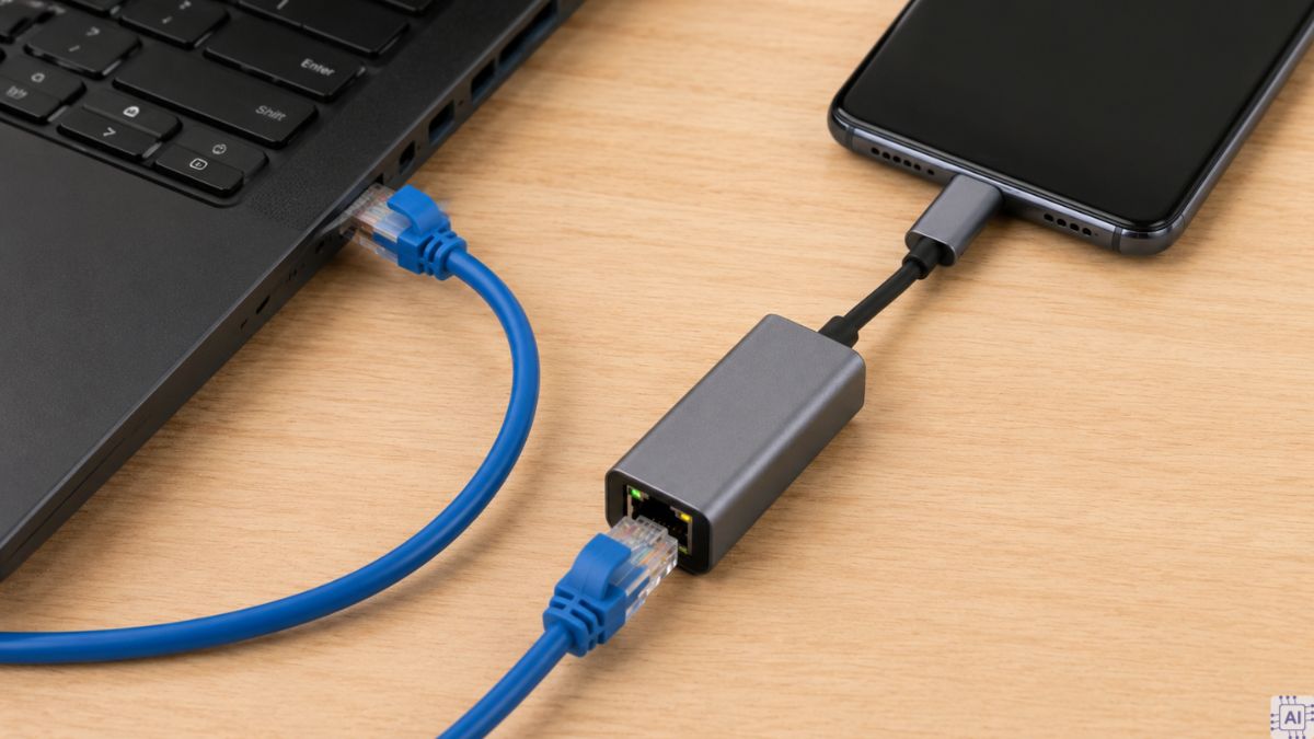 Cách chia sẻ 5G trên Samsung qua cổng Ethernet bước 1