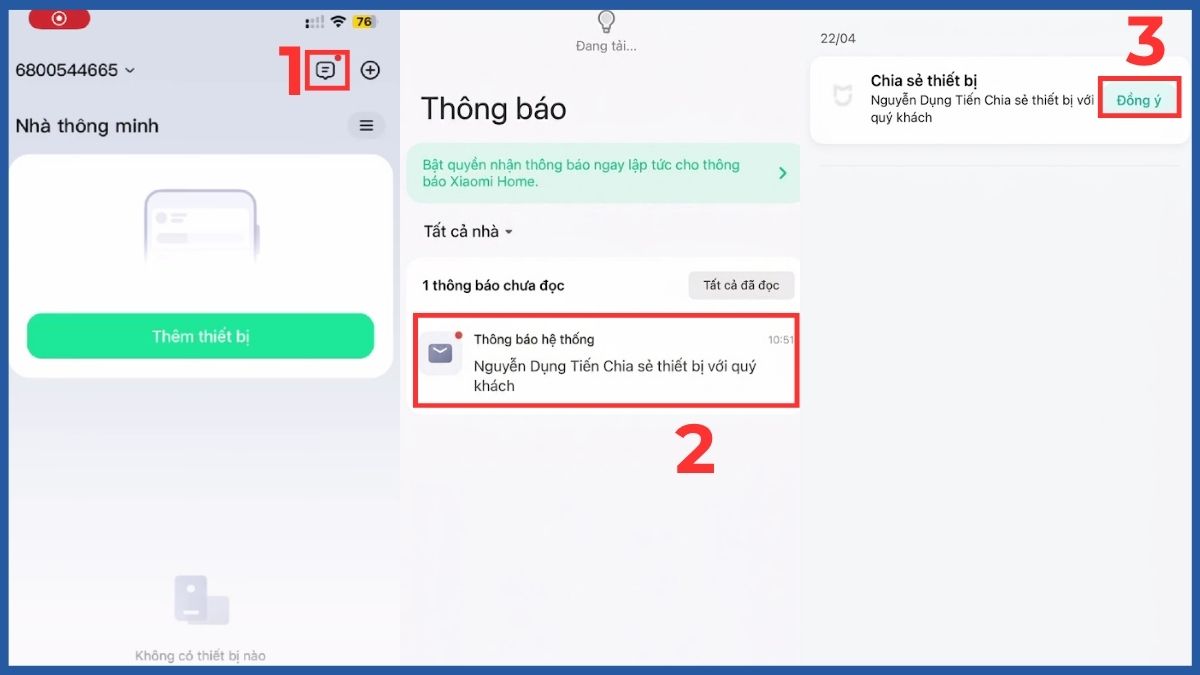 Cách chia sẻ camera Xiaomi cho điện thoại khác trên điện thoại người nhận
