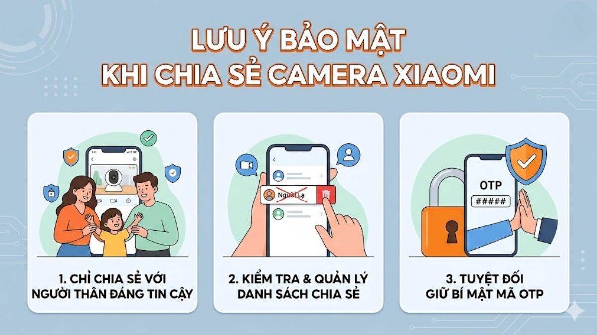 Cách chia sẻ camera Xiaomi cho điện thoại khác và lưu ý