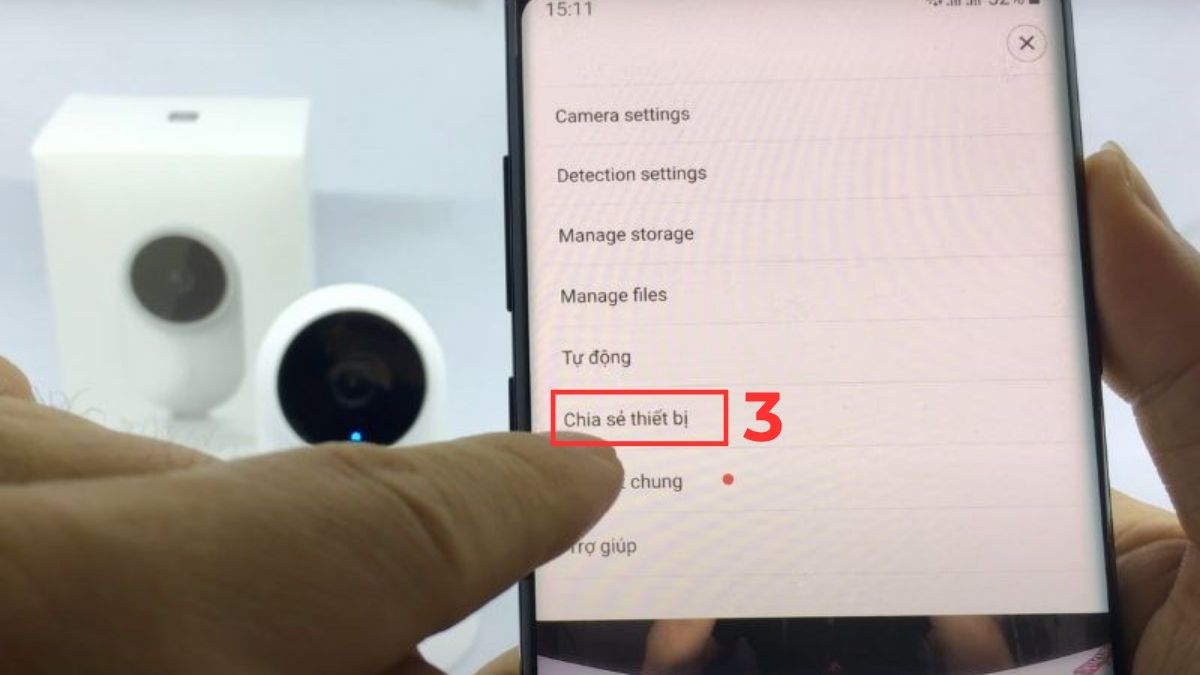 Cách chia sẻ camera Xiaomi cho điện thoại khác bước 2-2